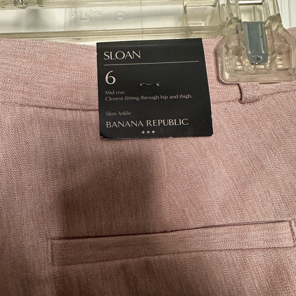 Banana Republic Pink Trousers Classic Straight-Leg - Picture 3 of 4
